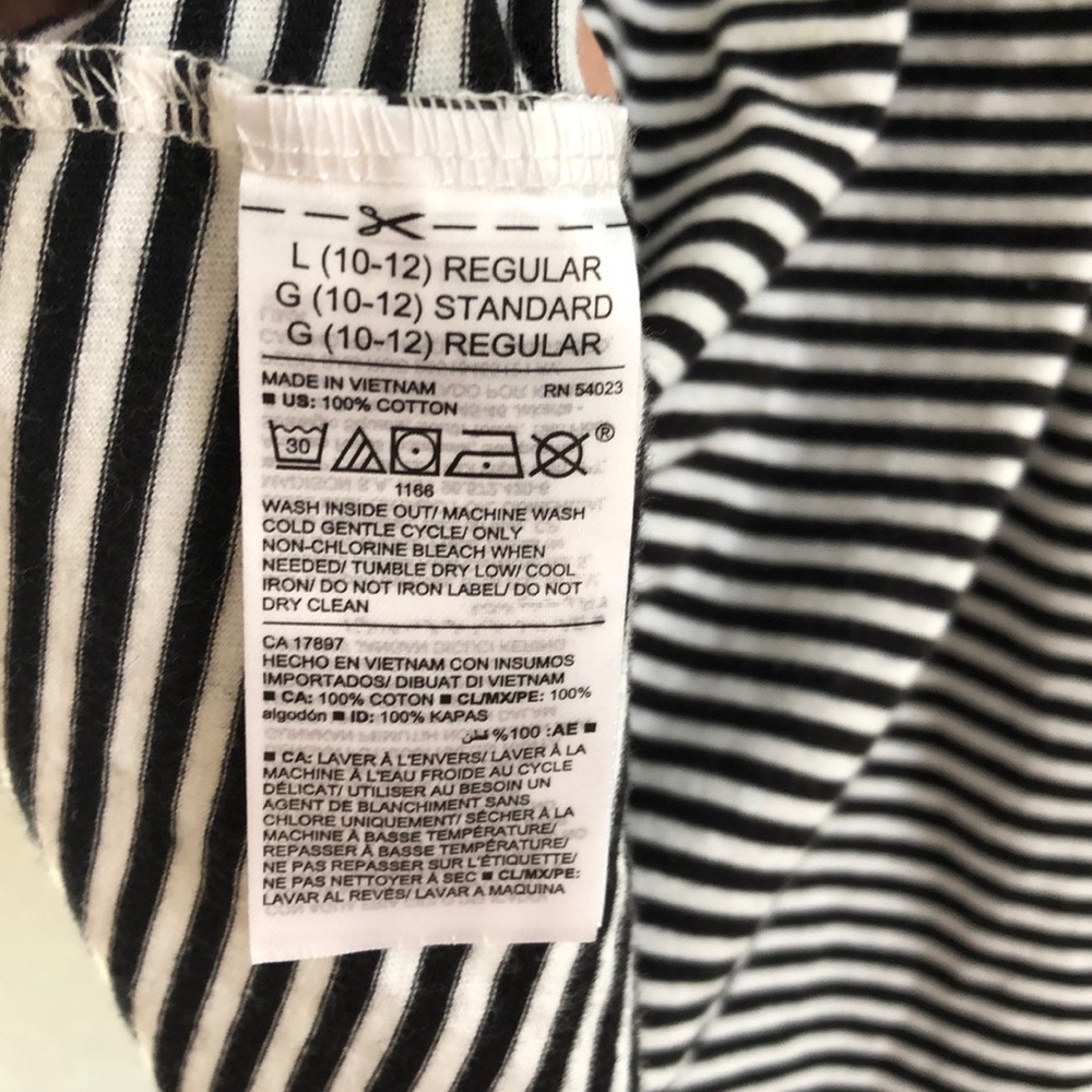 Black And White Striped Dress - Picture 3 of 4